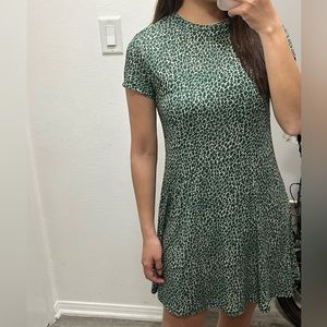 Green mini dress! Really comfy